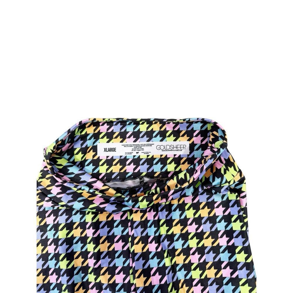 Womens Gold sheep Goldsheep Biker Compression Shorts Houndstooth Spandex XL‎ - Picture 3 of 7